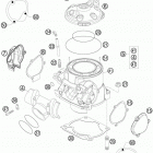 300 XC USA ENGINE Цилиндр,головка цилиндров