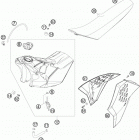 250 SX-F Бак,сидение