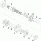 690 ENDURO USA ENGINE Трансмиссия-ведомый вал