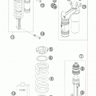 990 SUPER DUKE ORANGE USA CHASSIS Амортизатор