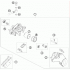 690 ENDURO USA CHASSIS Тормозной суппорт задний