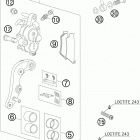 125 SX Тормозной суппорт передний