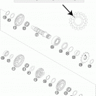 250 XC-WE ENGINE Трансмиссия 2-контрпривод
