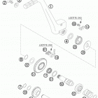 250 XC-WE ENGINE Кик стартер