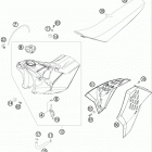 505 SX-F Бак,сидение
