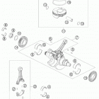 1190 RC8 USA ENGINE Коленвал и поршень
