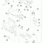 990 ADVENTURE ORANGE ABS USA CHASSIS Панель инструментов