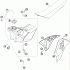 250 SX Бак,сидение