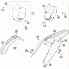 200 XC-W USA CHASSIS Обтекатель , крылья