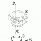 505 SX-F Цилиндр