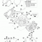 250 XC-F USA ENGINE Картер двигателя