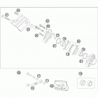50 SX Тормозной суппорт задний