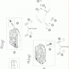 1190 RC 8 ORANGE 08 / PS 09 CHASSIS Тормозной суппорт передний