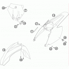 85 XC USA CHASSIS Обтекатель , крылья