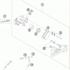 125 SX Тормозной суппорт задний