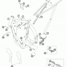 505 SX-F Frame, sub frame