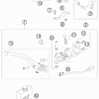 990 SUPER DUKE ORANGE USA CHASSIS Главный цилиндр тормозной