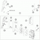 690 ENDURO USA CHASSIS Передний тормозной суппорт