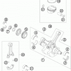 990 SUPERDUKE USA ENGINE Коленвал и поршень