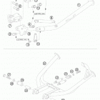990 ADVENTURE ORANGE ABS USA CHASSIS Подножки