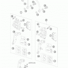 990 ADVENTURE ORANGE ABS USA CHASSIS Передний тормозной суппорт