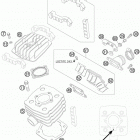 50 MINI ADVENTURE ENGINE Цилиндр,головка цилиндров