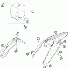 450 XC-F USA CHASSIS Обтекатель , крылья