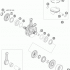505 SX-F Коленвал и поршень