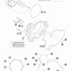 990 ADVENTURE USA ENGINE Кожух сцепления