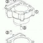 250 SX-F Цилиндр