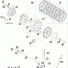 250 XC-WE ENGINE Сцепление