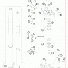 990 ADVENTURE ORANGE ABS USA CHASSIS Передняя вилка