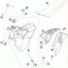 200 XC USA CHASSIS Бак,сидение