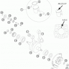 65 SX Коленвал и поршень