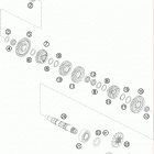 990 ADVENTURE USA ENGINE Трансмиссия 2-контрпривод