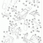 990 ADVENTURE ORANGE ABS USA CHASSIS Обтекатель , крылья