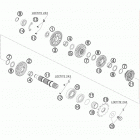 450 XC-F USA ENGINE Трансмиссия 2-контрпривод