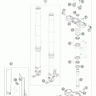 690 SMC USA CHASSIS Передняя вилка