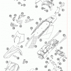 950 SUPERMOTO BLACK USA CHASSIS Обтекатель , крылья