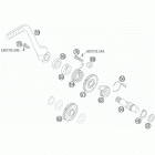 85 SX 17-14 ENGINE Кик стартер