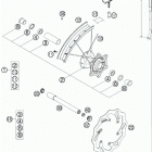 300 XC-W CHASSIS Переднее колесо