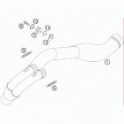 400 XC-W -EXC CHASSIS Выпускной коллектор