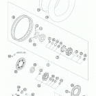 950 SUPERENDURO R CHASSIS Заднее колесо