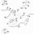 990 SUPER DUKE BLACK USA CHASSIS Тормозной цилиндр задний