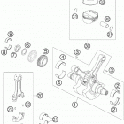 950 SUPERMOTO USA ENGINE Коленвал и поршень