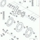 300 XC-W CHASSIS Заднее колесо