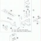 400 XC-W -EXC CHASSIS Hand brake cy linder