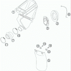 65 SX CHASSIS Фильтр воздушный