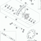 525 XC-W CHASSIS Переднее колесо