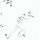 250 SX-F CHASSIS Exhaust silencer